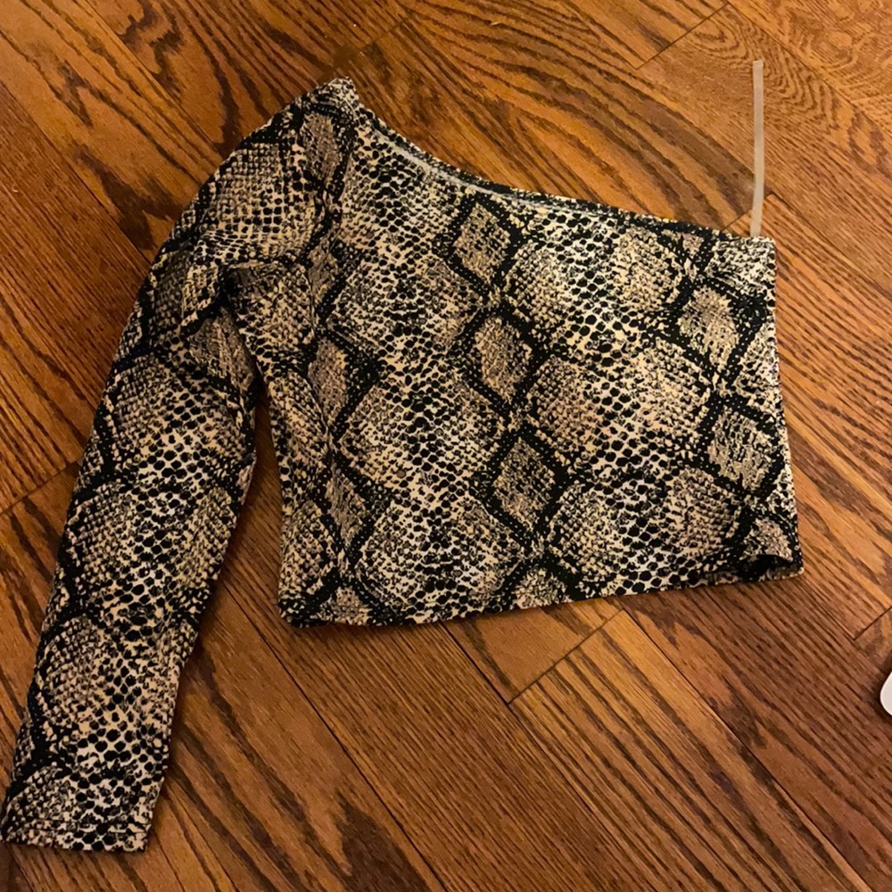 Cheryl Kids Snakeskin One Shoulder